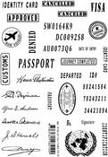 Passport - Creative Expressions Taylor Made Journals Clear Stamp 6"X8"