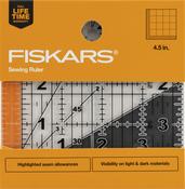 4.5"X4.5" - Fiskars Square Acrylic Ruler
