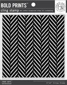 Abstract Feather Bold Prints - Hero Arts Cling Stamp 6"X6"