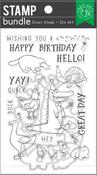Birthday Animals - Hero Arts Clear Stamp & Die Combo