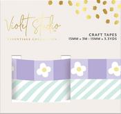 Blossoms And Bunnies - Violet Studio Washi Tape 2/Pkg