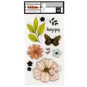 Floral Mixed Media Acrylic Stamps - Vicki Boutin