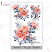 Paris Blooms - Dress My Craft Transfer Me Sheet 4"X6"