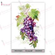 Wine Grapes - Dress My Craft Transfer Me Sheet 4"X6"