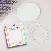 Round With Outer Ring - Dress My Craft Acrylic Coasters
