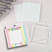 Curved Square With Outer Ring - Dress My Craft Acrylic Coasters
