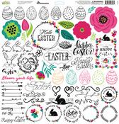 Easter Bloom 12x12 Sticker Sheet - Reminisce