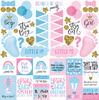 Gender Reveal Party 12x12 Sticker Sheet - Reminisce