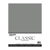 Phantom Gray 8.5x11 Classic My Colors Cardstock Pack - Photoplay