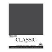Steel 8.5x11 Classic My Colors Cardstock Pack - Photoplay