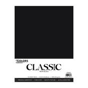 New Black 8.5x11 Classic My Colors Cardstock Pack - Photoplay