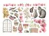 Orchids and Cats Adhesive Ephemera - Stamperia