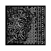 Pattern Stencil - Orchids and Cats - Stamperia
