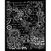 Gears Stencil - Sir Vagabond In Fantasy World - Stamperia