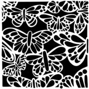 Butterfly Bounty 6x6 Stencil - The Crafter's Workshop