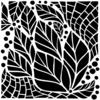 Abstract Leaves 6x6 Stencil - The Crafter's Workshop