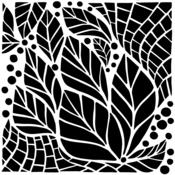 Abstract Leaves 12x12 Stencil - The Crafter's Workshop