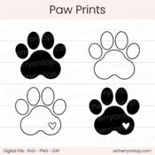 Paw Prints - Digital Cut File - ACOT