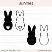 Bunnies - Digital Cut File - ACOT