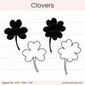 Clovers - Digital Cut File - ACOT