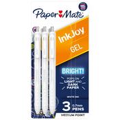 White Ink - Paper Mate Inkjoy Gel Pens .7mm 3/Pkg