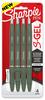 Black - Sharpie S-Gel .7mm Medium Point Green Barrel Pens 4/Pkg