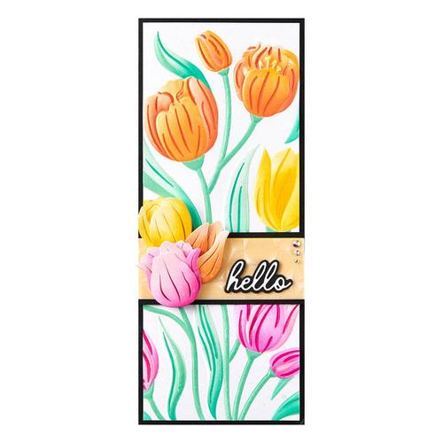 Paper Crafts > Die Cutting > Embossing Folders > Twirling Tulips 3D ...