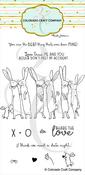 Share The Love Rabbits - By Anita Jeram - Colorado Craft Company Clear Stamps 4"X8"