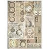 Clocks Rice Paper - Brocante Antiques - Stamperia