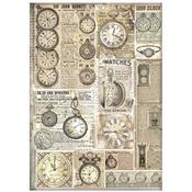 Clocks Rice Paper - Brocante Antiques - Stamperia