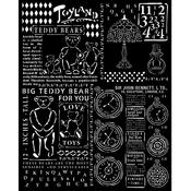 Teddy Bear Stencil - Brocante Antiques - Stamperia