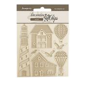Lighthouse Decorative Chips - Sea Land - Stamperia