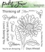 Brighter Days Gerbera Daisy Stamps - Picket Fence Studios