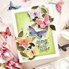 Fluttering Butterflies Stencils - Pinkfresh Studio