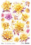 Charmed Flowers A4 Rice Paper - Ciao Bella - PRE ORDER
