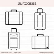Suitcases - Digital Cut File - ACOT