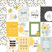Journaling 3x4 Cards Paper - Happy As Can Bee - Echo Park - PRE ORDER