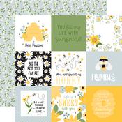 Journaling 4x4 Cards Paper - Happy As Can Bee - Echo Park