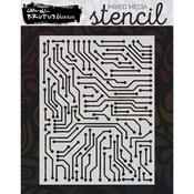 Circuit Board Simple Blend Stencil - Brutus Monroe
