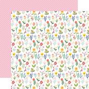 Happy Flower Stems Paper - Fruit Stand - Carta Bella - PRE ORDER
