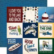 Journaling 4x4 Cards Paper - Gone Fishing - Carta Bella - PRE ORDER