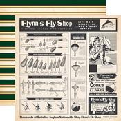 Fly Shop Ad Paper - Gone Fishing - Carta Bella - PRE ORDER