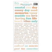 Coastal Memories - Words Paper Stickers - Mintay Papers