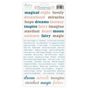Dreamland Words Paper Stickers - Mintay Papers