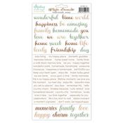 Rustic Charms Words Paper Stickers - Mintay Papers