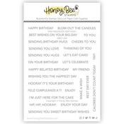 Mini Messages Birthday 4x5 Stamp Set - Honey Bee Stamps