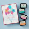 Happy Hooray Balloons Registration BetterPress Press Plate & Die Set - Spellbinders