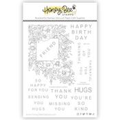Squared Spring Florals 6x8 Stamp Set - Honey Bee Stamps