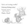 Birthday Wishes - Spring Has Sprung House Mouse Cling Rubber Stamp - Stampendous