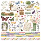 Simple Vintage Meadow Flowers Cardstock Stickers - Simple Stories